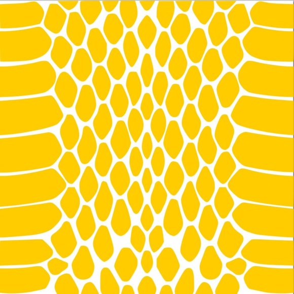 High Heat Duracoat Vinyl Stencil 10" x 12" - Snakeskin 2 styling - Picture 2 of 3